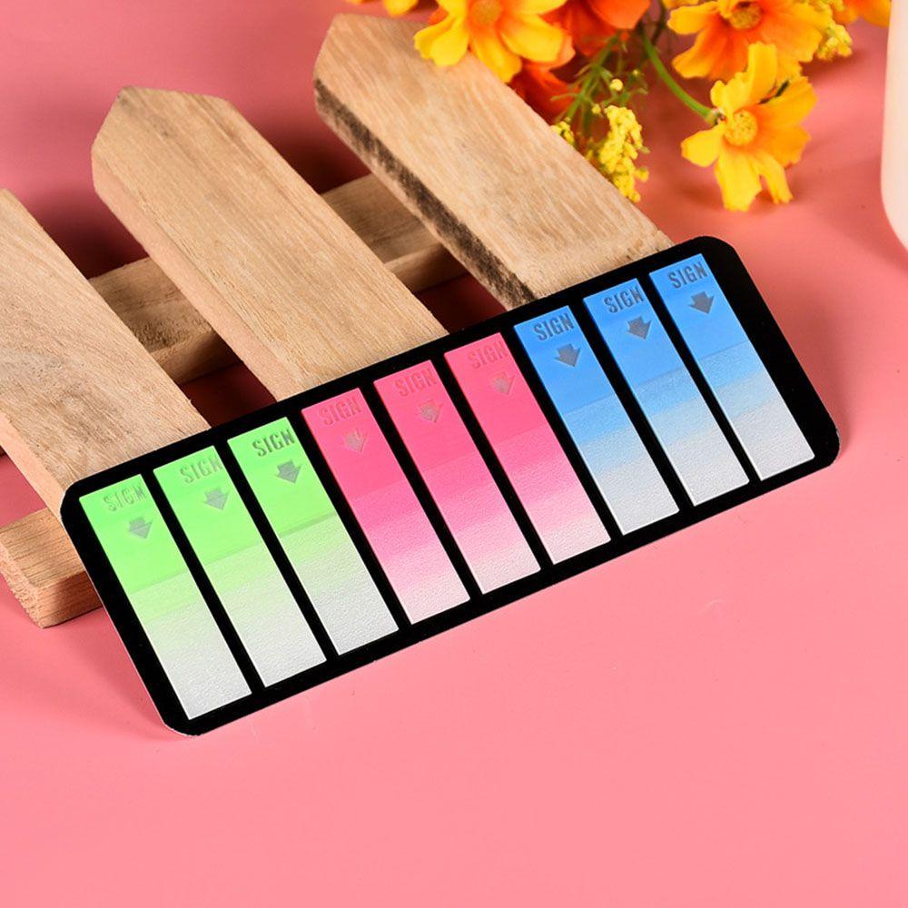 Top Memo Pad Fluorescence Paste Label Stiker Penanda Buku Notepad
