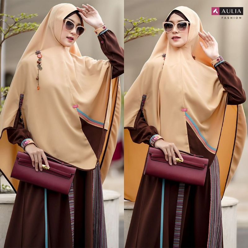 GAMIS TERBARU AULIA FASHION SACHIE CHOCOLATE PASTEL YELLOW LIMITED EDITION