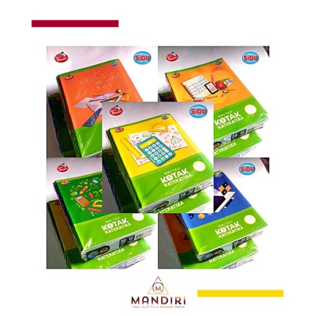 

[ Kotak Matematika ] SiDU (SINAR DUNIA) Buku Tulis Kotak Kecil 38 Lembar // Buku Strimin / Buku Tulis Sekolah