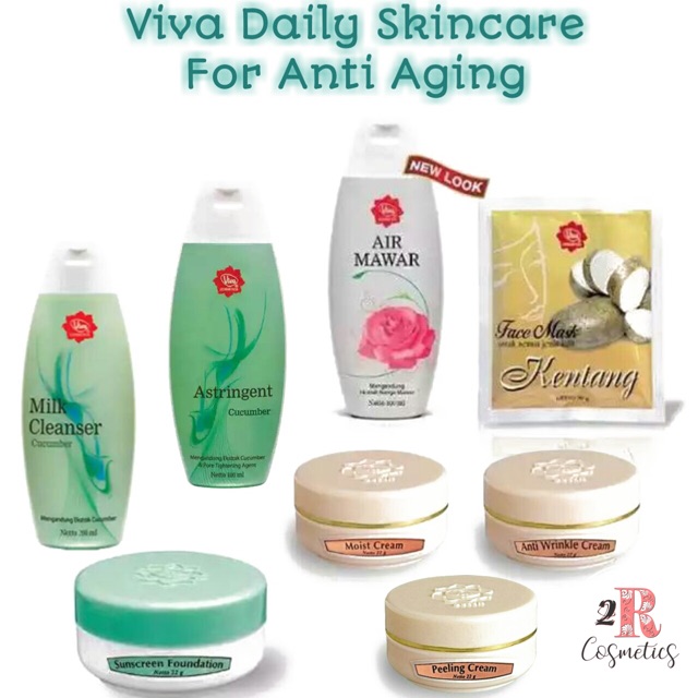 ❤️ MEMEY ❤️ VIVA Cosmetic Paket Perawatan Harian / Daily Skincare