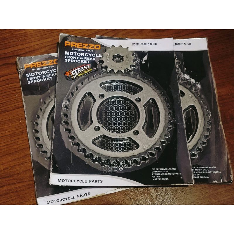 GEAR GIR SET PAKET DEPAN PLUS BELAKANG YMH F1ZR / F1 ZR