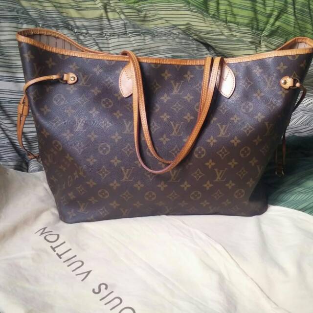 (SOLD OUT)Preloved tas LV neverfull authentic