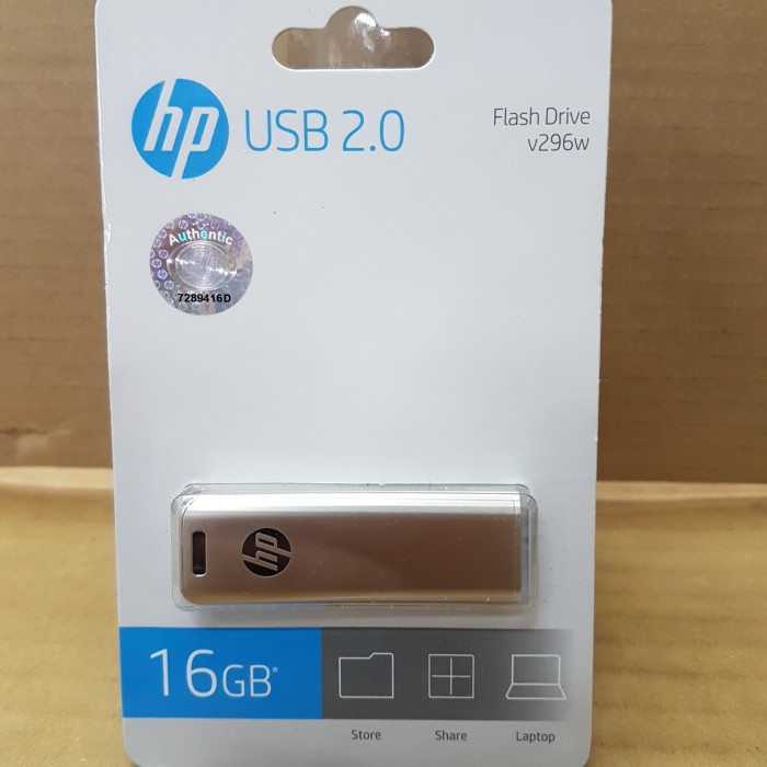 Flashdisk Original hp 16GB - Metal (Silver)