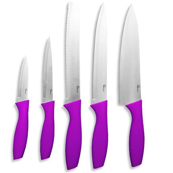 Oxone Pisau Dapur Set 5 pcs OX-906 Knife Set - Ungu