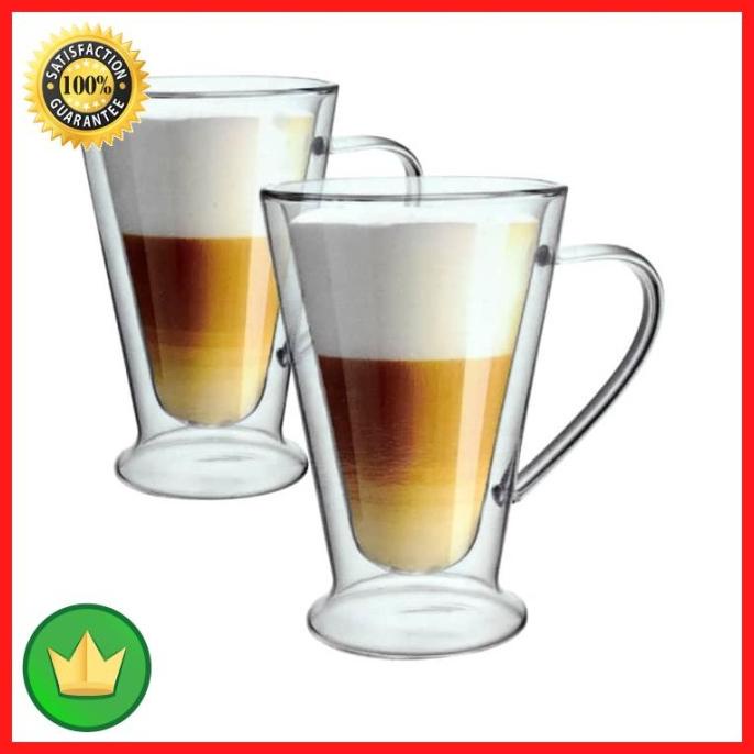 250 Ml Set 2 Pcs Set Gelas Double Wall Azzura