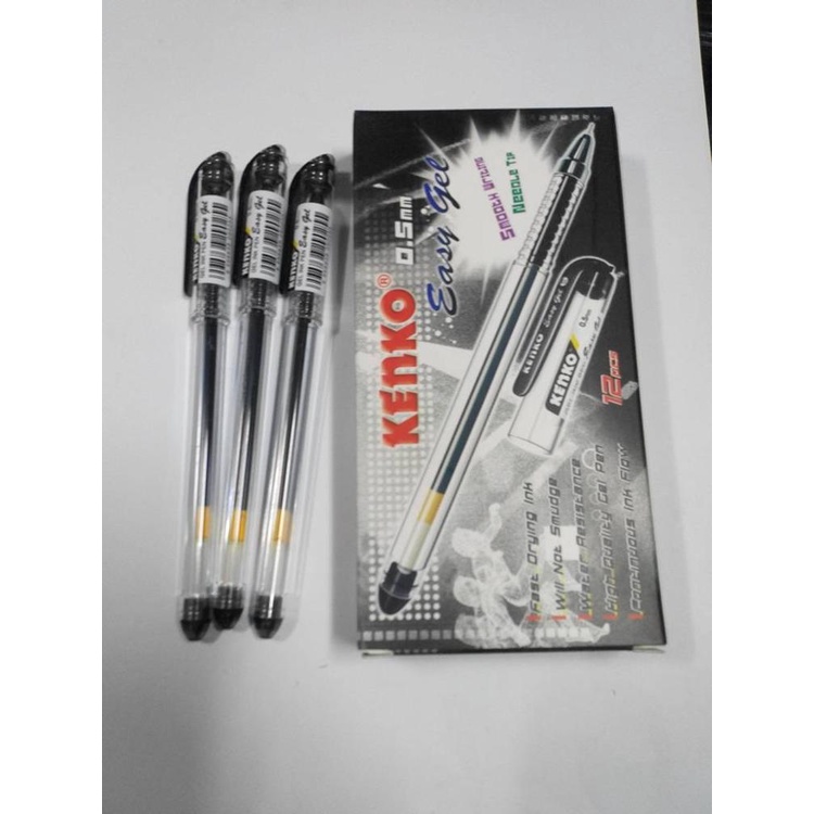 

BALLPOINT, BOLPEN, POLPEN, PULPEN EASY GEL HTM/BIRU KENKO (ecer/satuan)