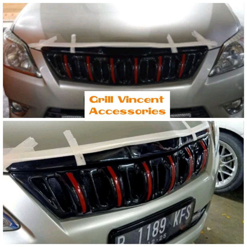 Grill Apollo grand innova 2012 2013 hitam glossy kombinasi list warna