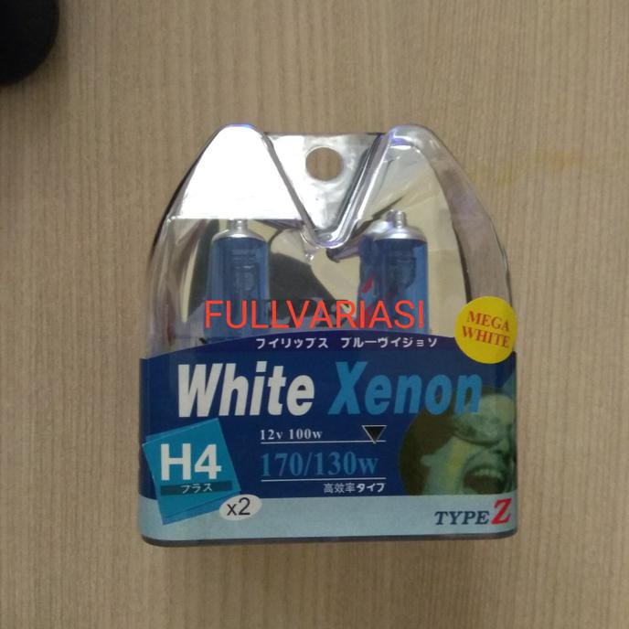 STOK TERBATAS Bohlamp /Lampu Headlamp H4 Super White 4850K