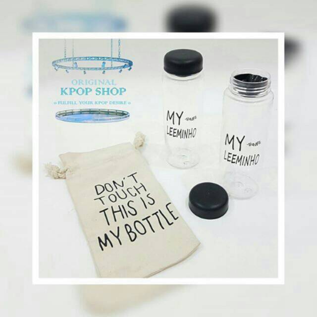 MY Lee Min Ho BOTTLE / My Bottle Lee Min Ho Kpop + POUCH