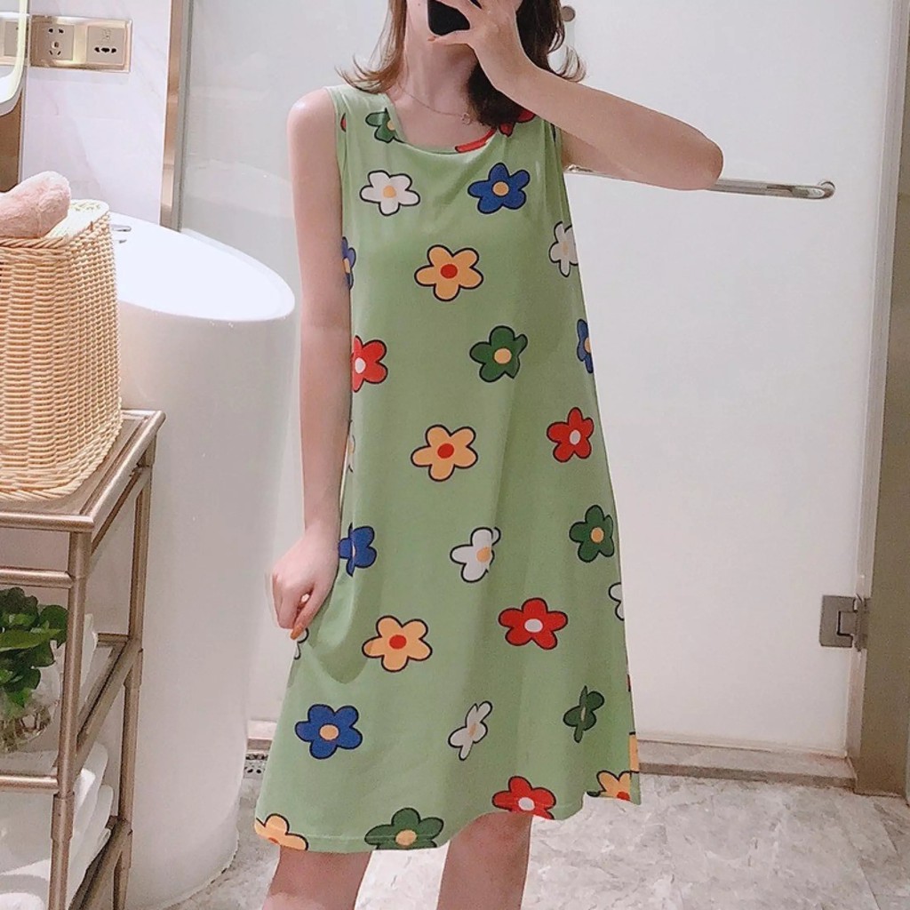 IKILOSHOP PJ12 daster baju tidur Import tidak nerawang lucu free bonus