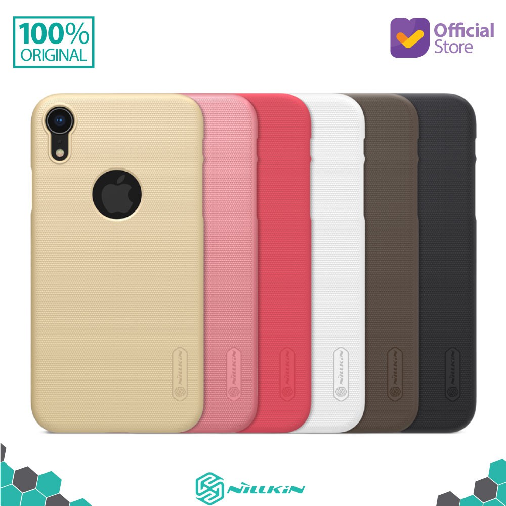 PROMO Hard Case iPhone XR Nillkin Frosted (Logo Cut) - Black