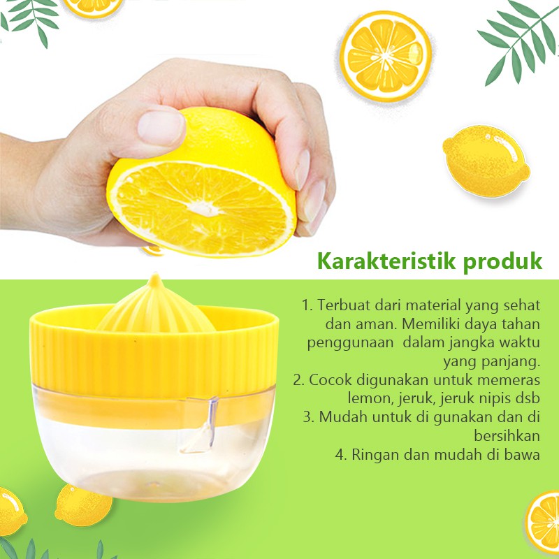 Perfin Blender Mini Alat Dapur Manual Mini Lemon Press Alat Memasak Sehat Juicer 100% Warna Acak