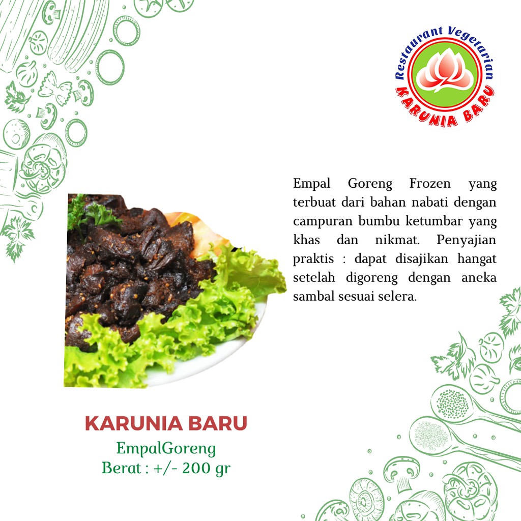 

KARUNIA BARU Empal Goreng Vegan 200 gr