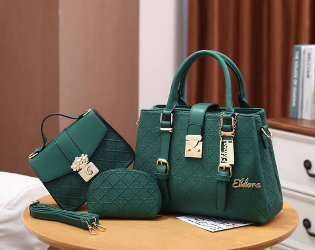 Tas Eldora Winny 2872 (3in1) wanita branded batam fashion import