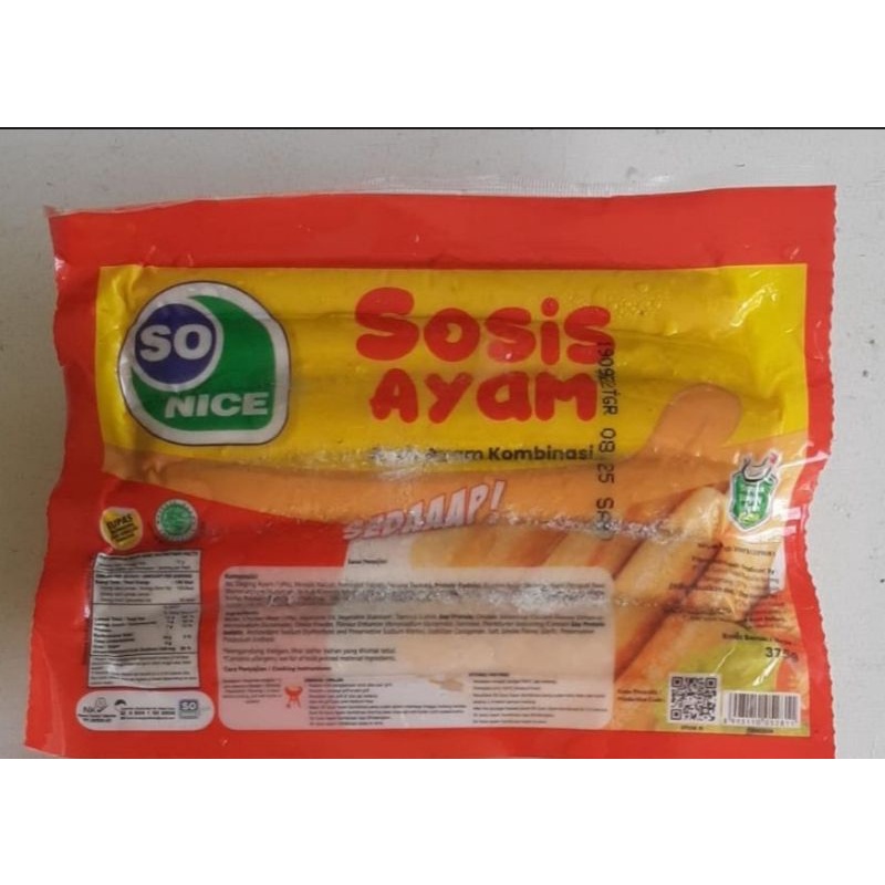 

Sosis Ayam So Nice 375gr