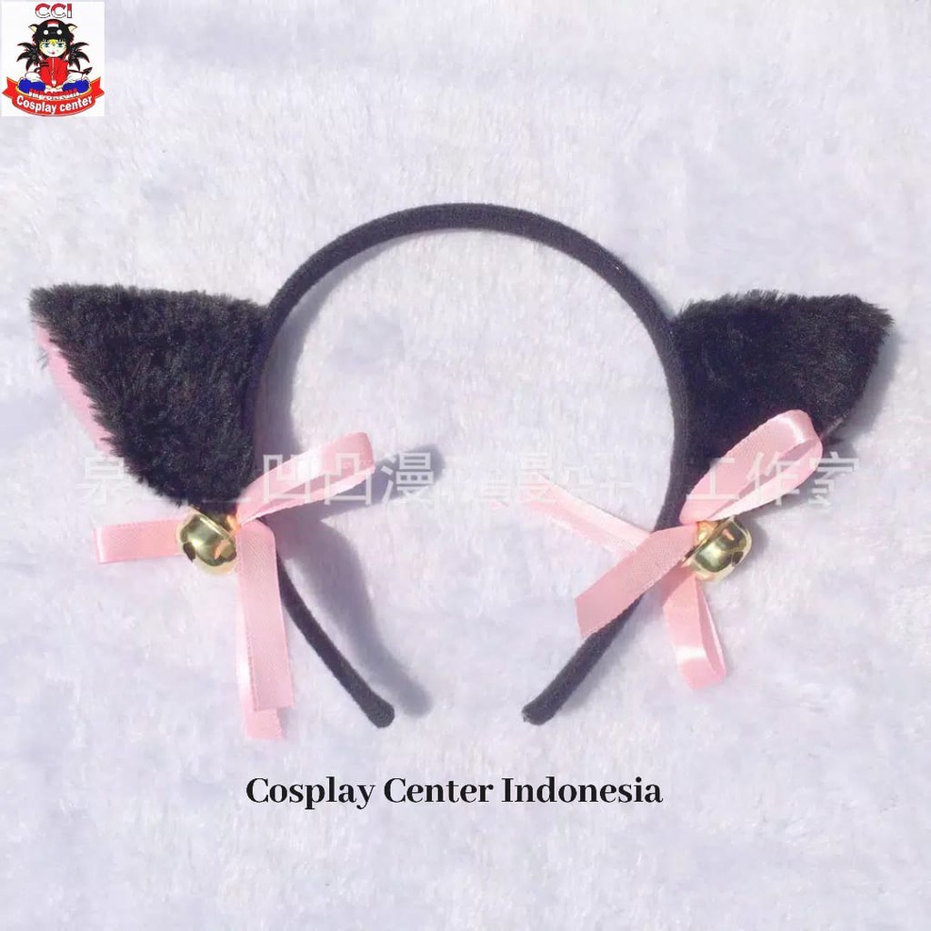 [Bisa COD] 1pc Bando Telinga Kucing Nekomimi / rubah Untuk Kostum Cosplay Anime Bando Kucing Lucu