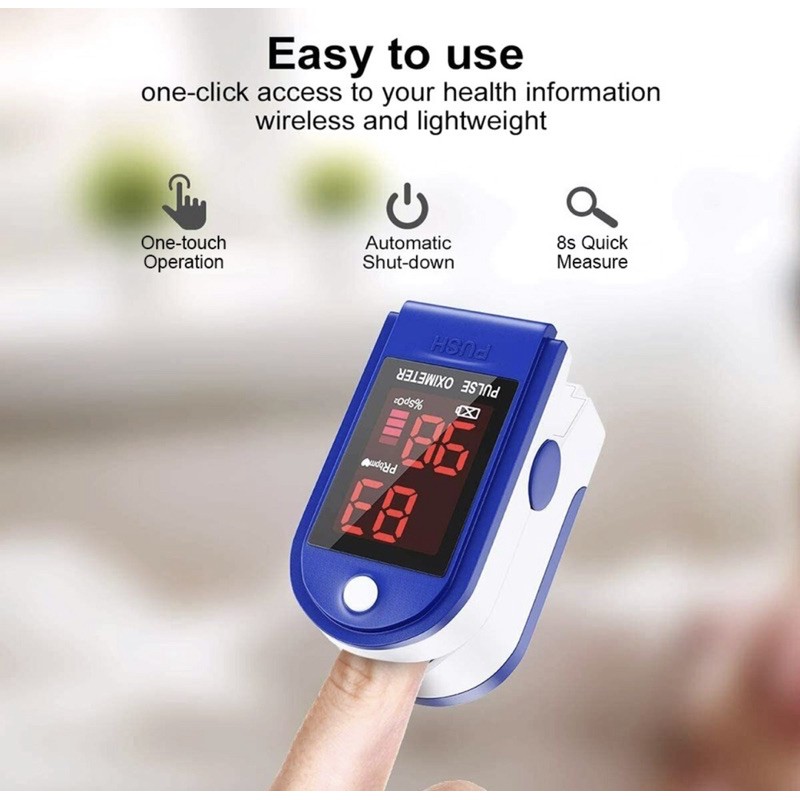 Fingertrip pulse oximeter- alat pengukur kadar oksigen dan detak jantung