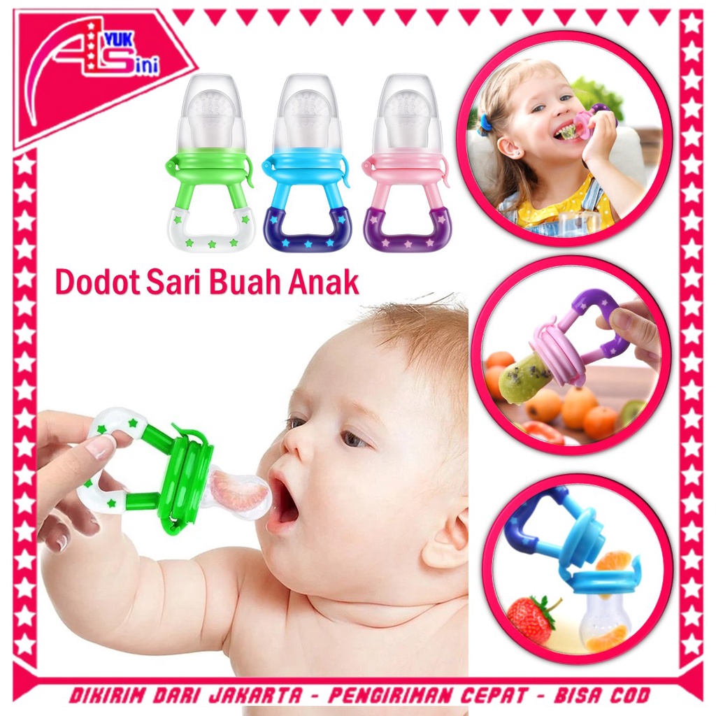 AS Empeng Buah Bayi Baby Fruit Food Feeder Dot Buah Bayi Gigitan Bayi Dodot Sari Buah Anak