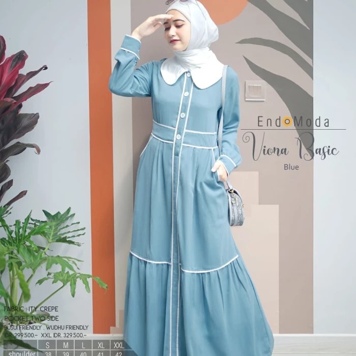 Gamis Remaja Endomoda Viona Modern Terbaru by Endomoda