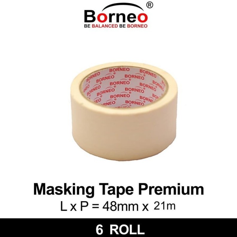 

Masking Tape Premium 48MMx21M Borneo - Masking Tape Borneo Premium