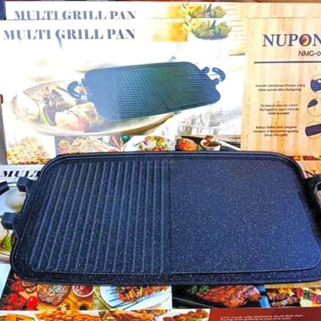 Multi Grill Pan Nupon Alat Pemanggang Teflon
