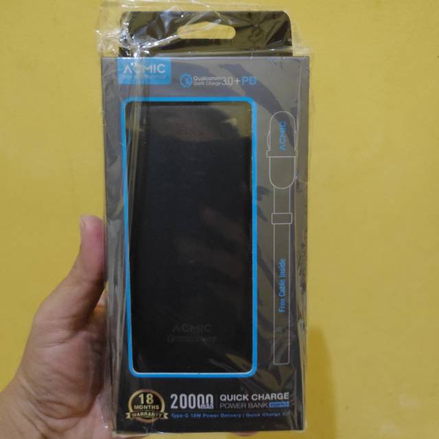 ACMIC P20PRO 20000mAh PowerBank Q.C 3