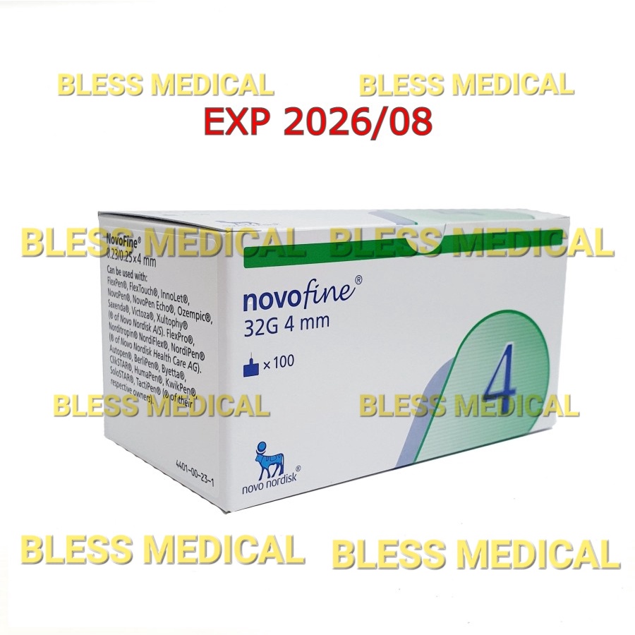 Jarum Insulin Pen Needle NOVOFINE 32 G - 4 mm Pengganti NovoTwist