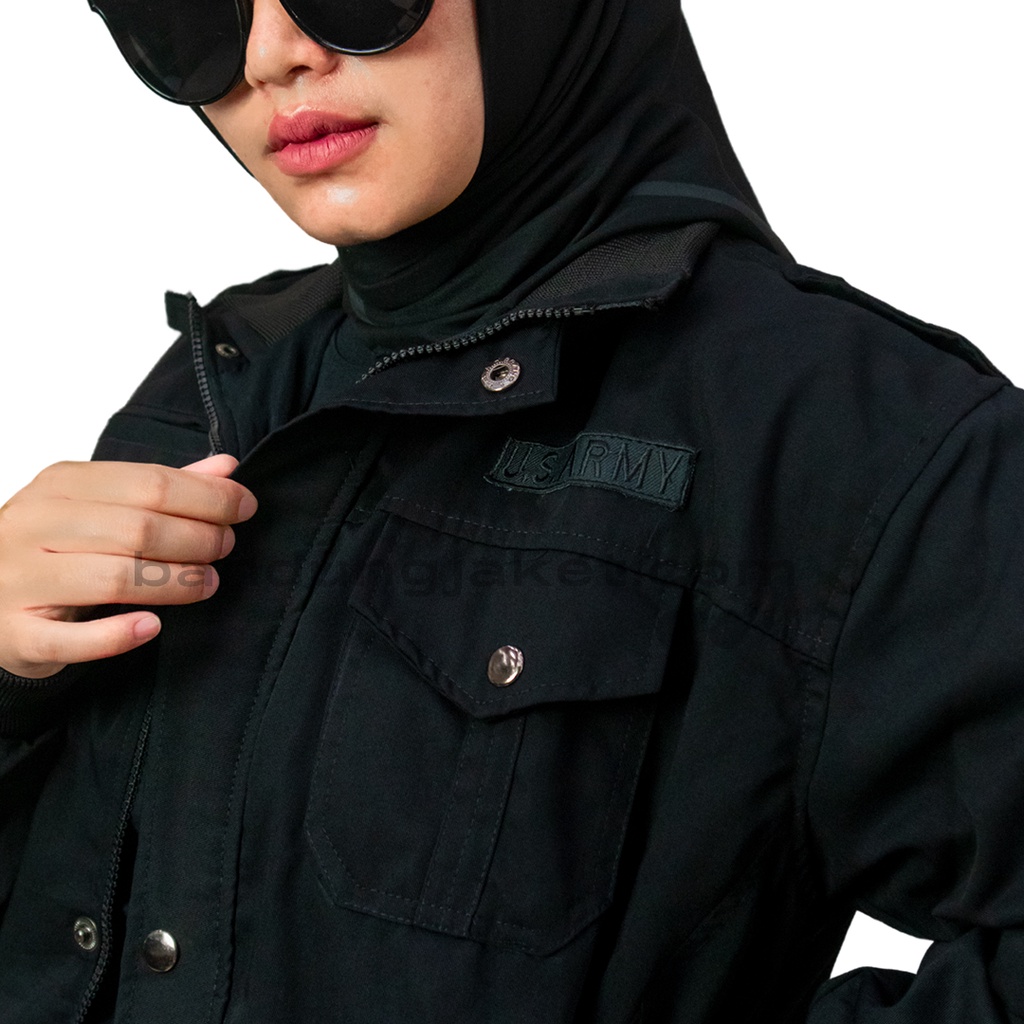 ELEGANT BOMBER HITAM || JAKET BOMBER PRIA II JAKET PILOT II Sz M-XXl