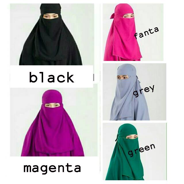 Cadar bandana / niqab bandana / niqob tali/ cadar tali/ cadar wolfis / cadar poni / cadar muslimo