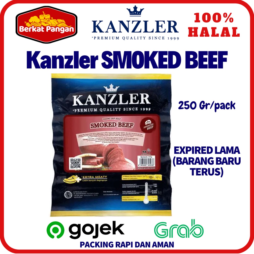 Kanzler Smoked Beef / Daging Sapi Asap Kanzler 250gr