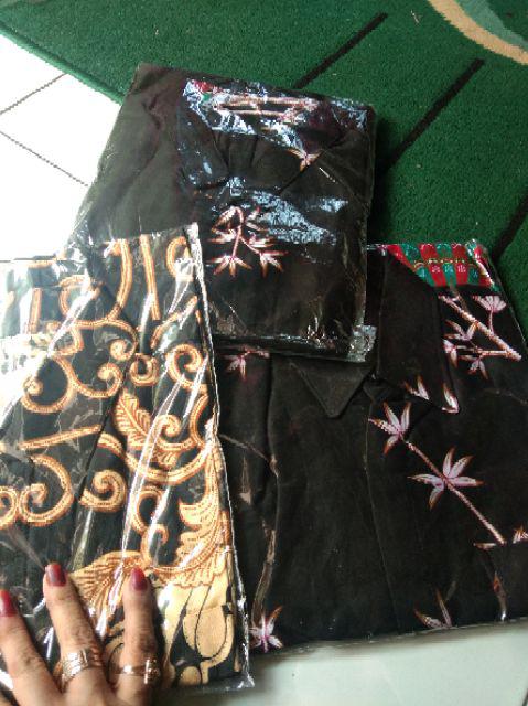 Risna Batik Hrb026 Kenongo Kemeja Hem Pendek Padi Pekalongan M L Xl Murah Keren Bati Pria Wajik Biru