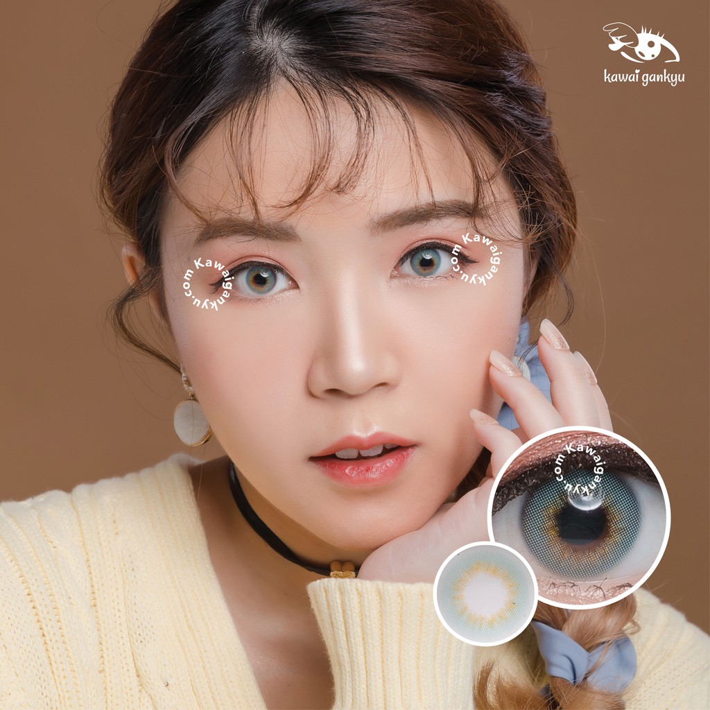 KawaiGankyu Softlens - Princess Nature Ocean (aqua) (1botol)