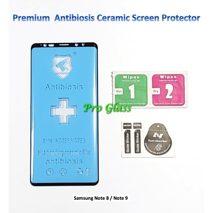 Samsung Note 8 / Note 9 Antibiosis Ceramic AntiShock Screen Protector