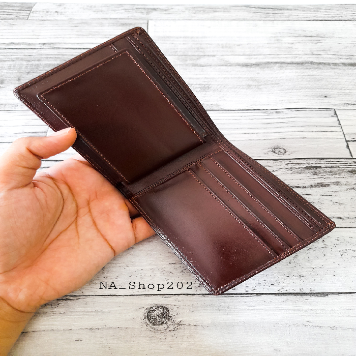 NA_Shop202 Dompet Pria Full Kulit High Quality Tanpa Pelapis Kain Model Lipat-2