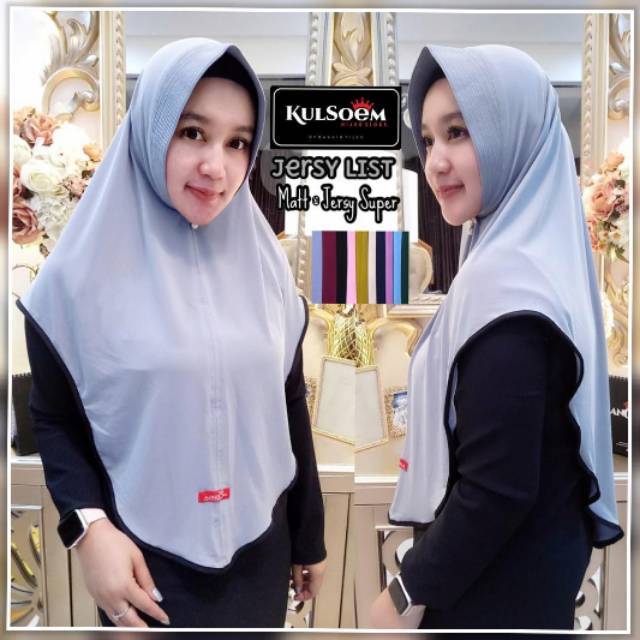 Hijab ANQUEELA atau KULSOEM ORI JERSEY LIST muraahhh