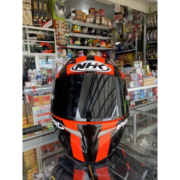 helm balap NHK TERMINATOR GP PRO ex race warna MERAH CANDY