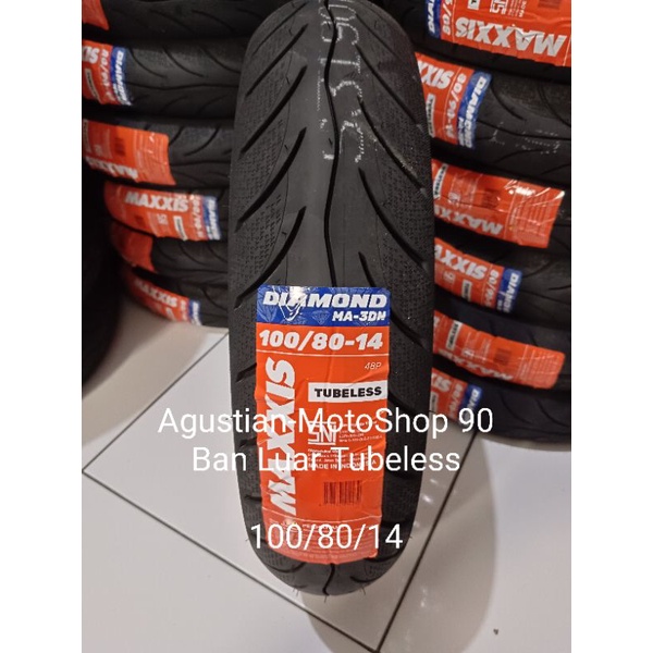 BAN LUAR BELAKANG VARIO 150 LED VARIO 125 LED 100/80/14 ORIGINAL MAXXIS BAN TUBELESS