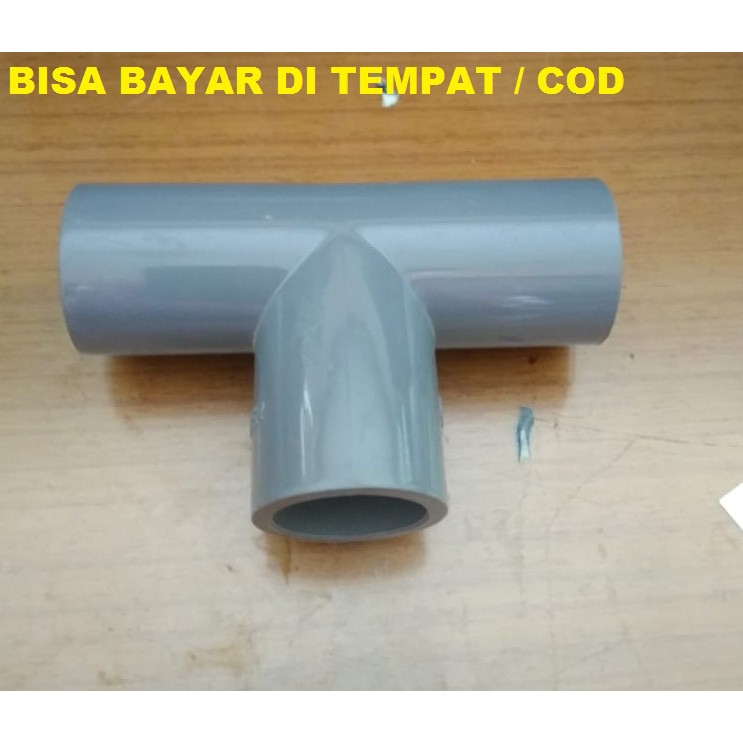 T 1/2 INCH PVC SAMBUNGAN PIPA T POWER