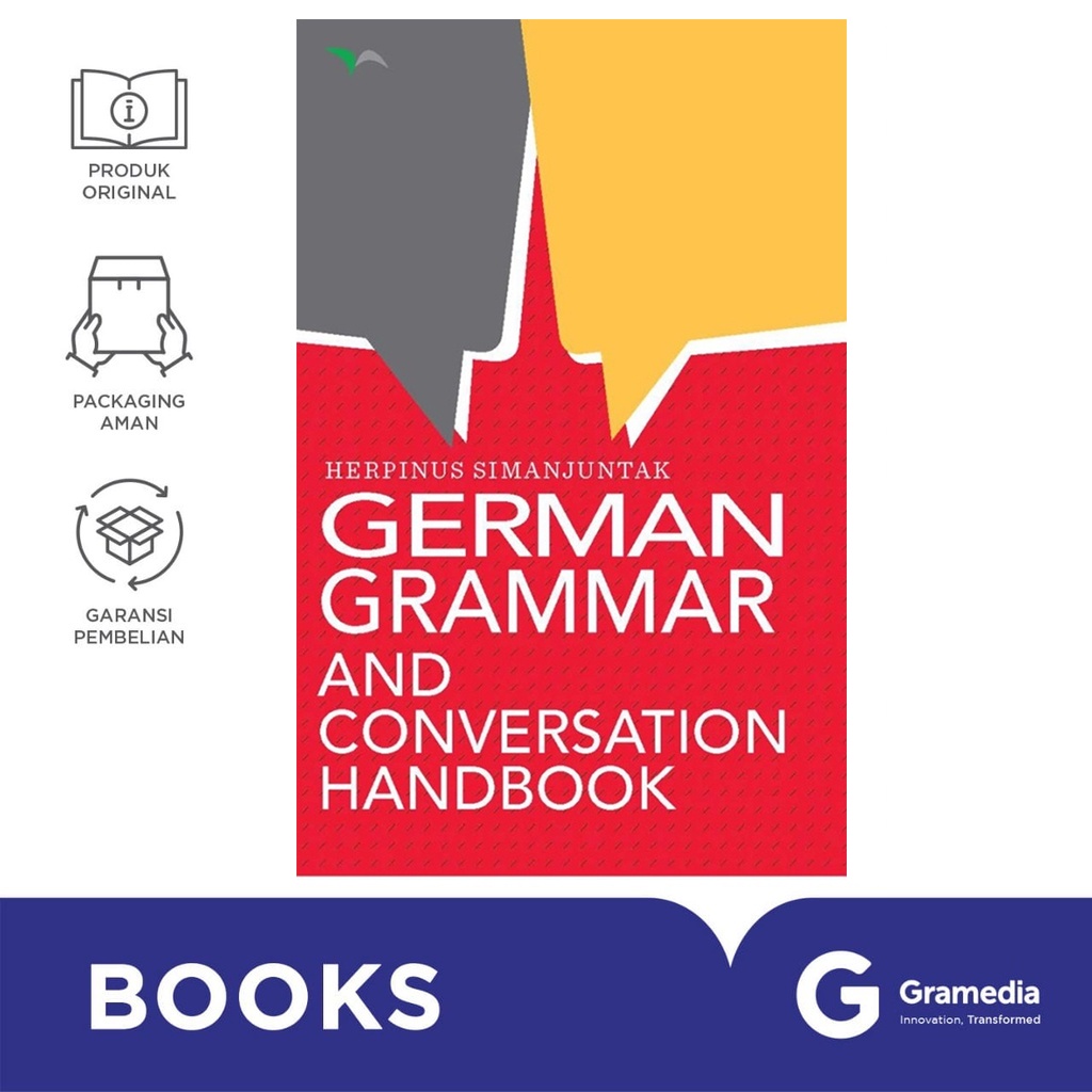 Gramedia Bali - German Grammar And Conversation Handbook