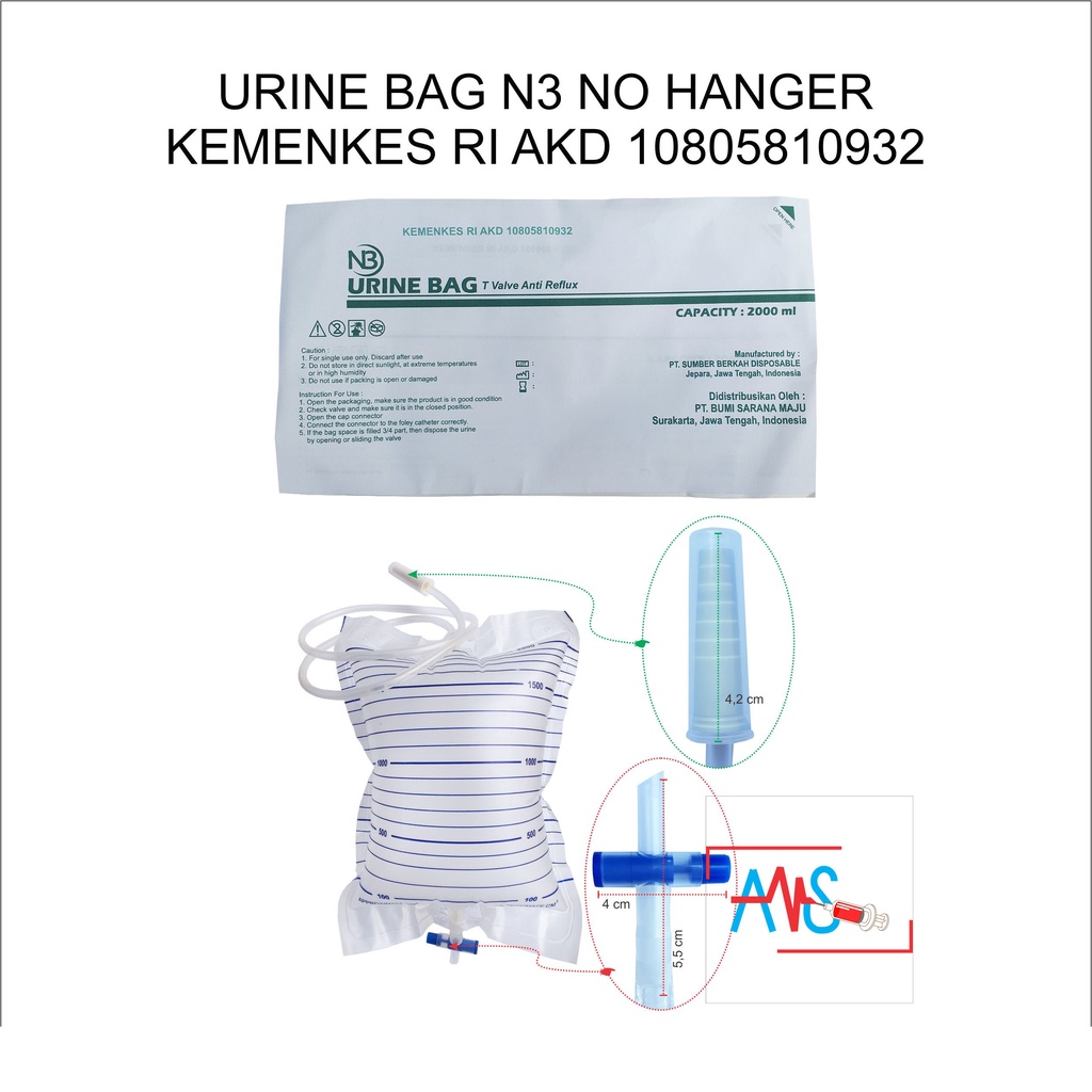URINE BAG N3 KANTONG URINE NO HANGER N3