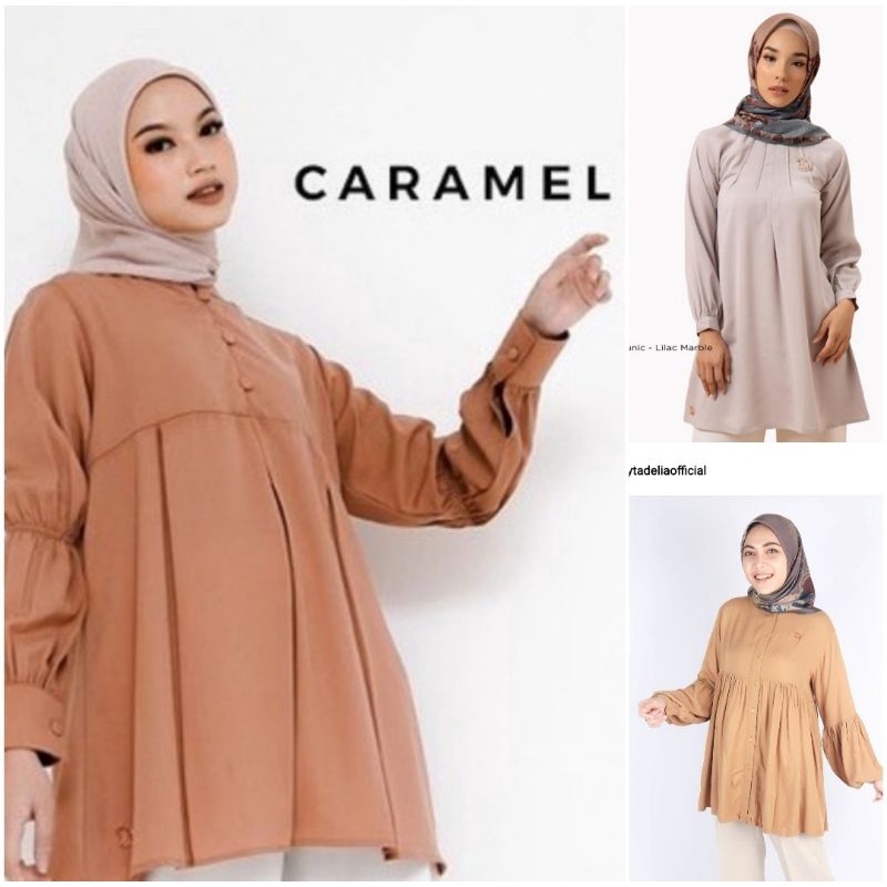 Preloved Blouse Zytadelia bukan preloved wearingklamby heavent lights HLZB vanillahijab Buttonscarve