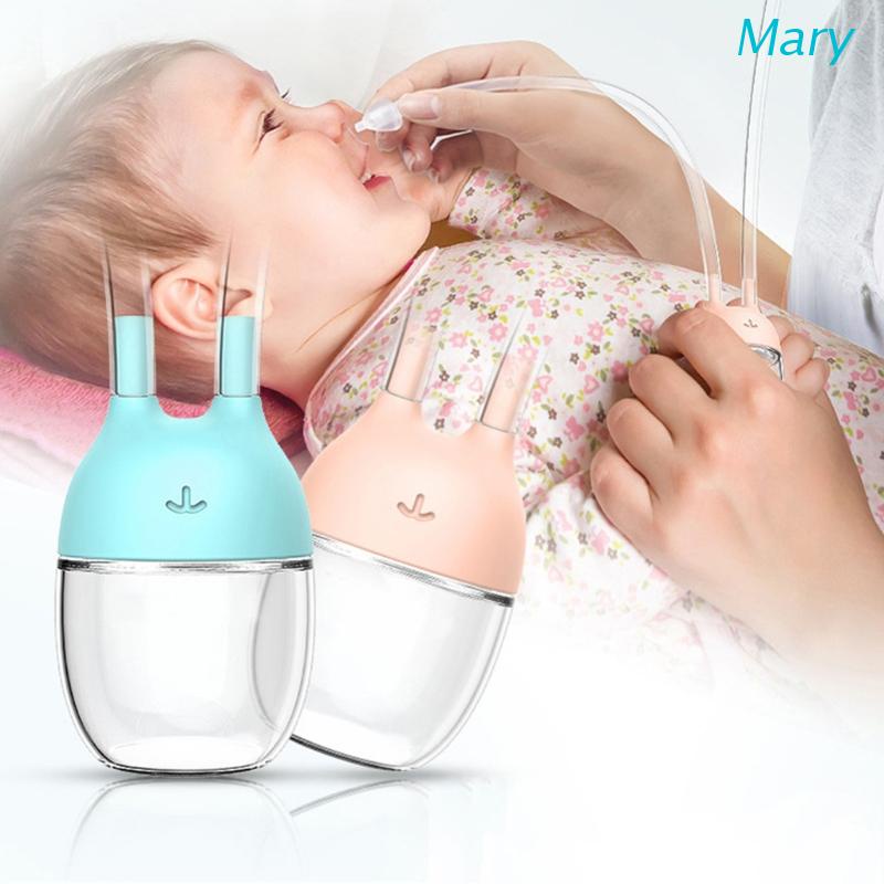 Mary Alat Sedot Ingus / Nasal Aspirator Bahan Silikon Dengan Cup Dapat Dilepas Untuk Bayi Newborn