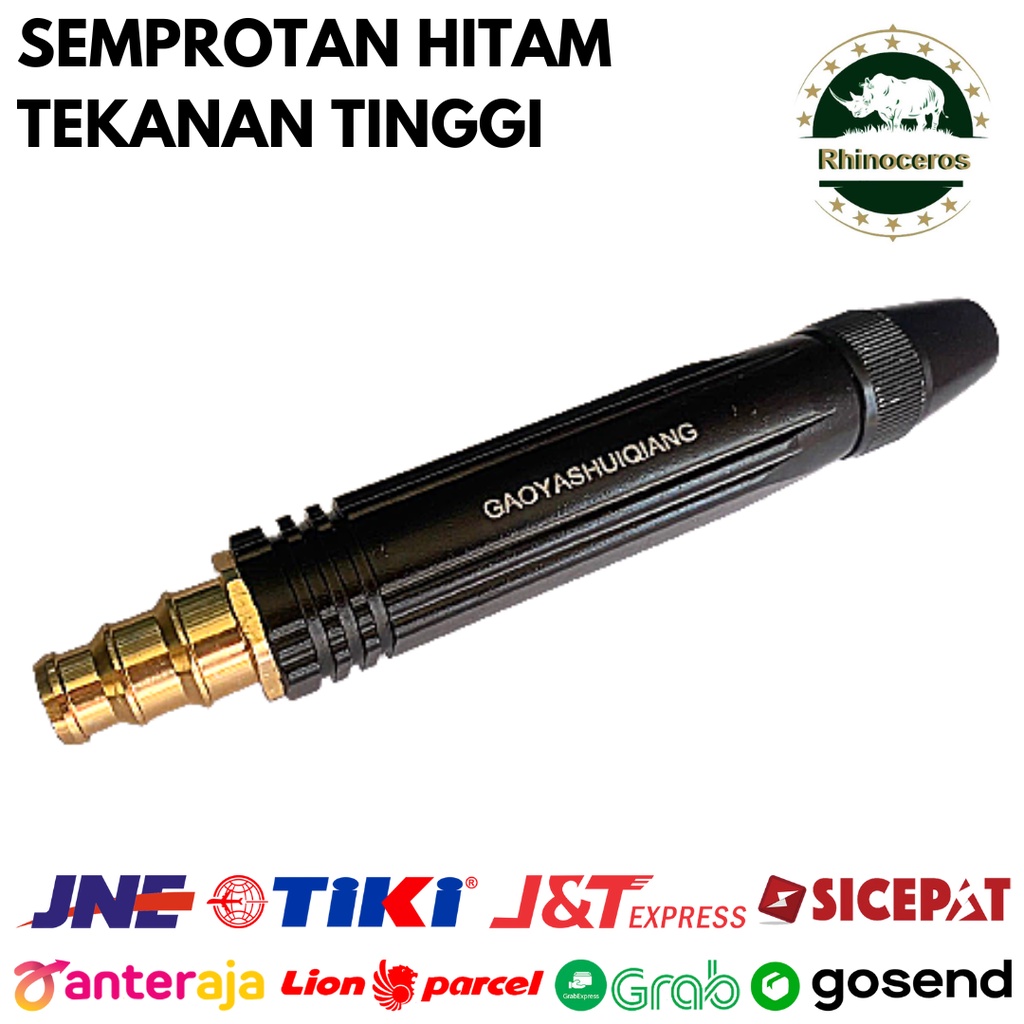 Semprotan Cuci Motor Mobil Tekanan Tinggi Hitam Semprotan 1/2-3/4 Inch