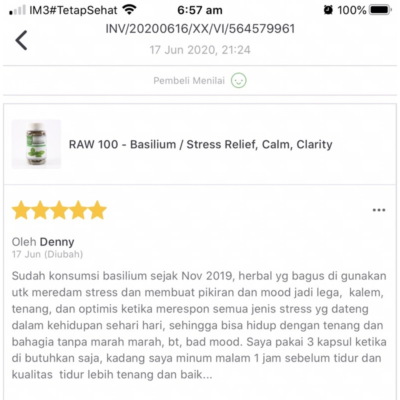 RAW 100 Basilium / Stres, Darah Tinggi, Bipolar, obat herbal kemangi-5