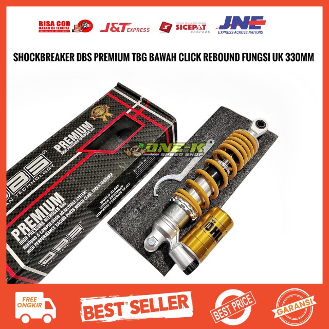 Shockbreaker DBS PREMIUM  611 COPY OHLINS SUPER 330mm klik rebound fungsi  Scoopy beat Vario 125 dll