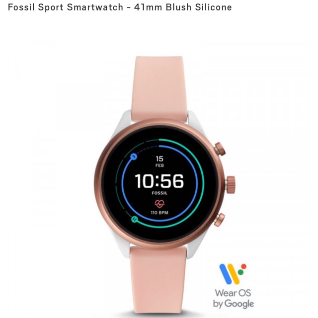 Fossil Sport Smarwatch Gen 4 Blush Pink