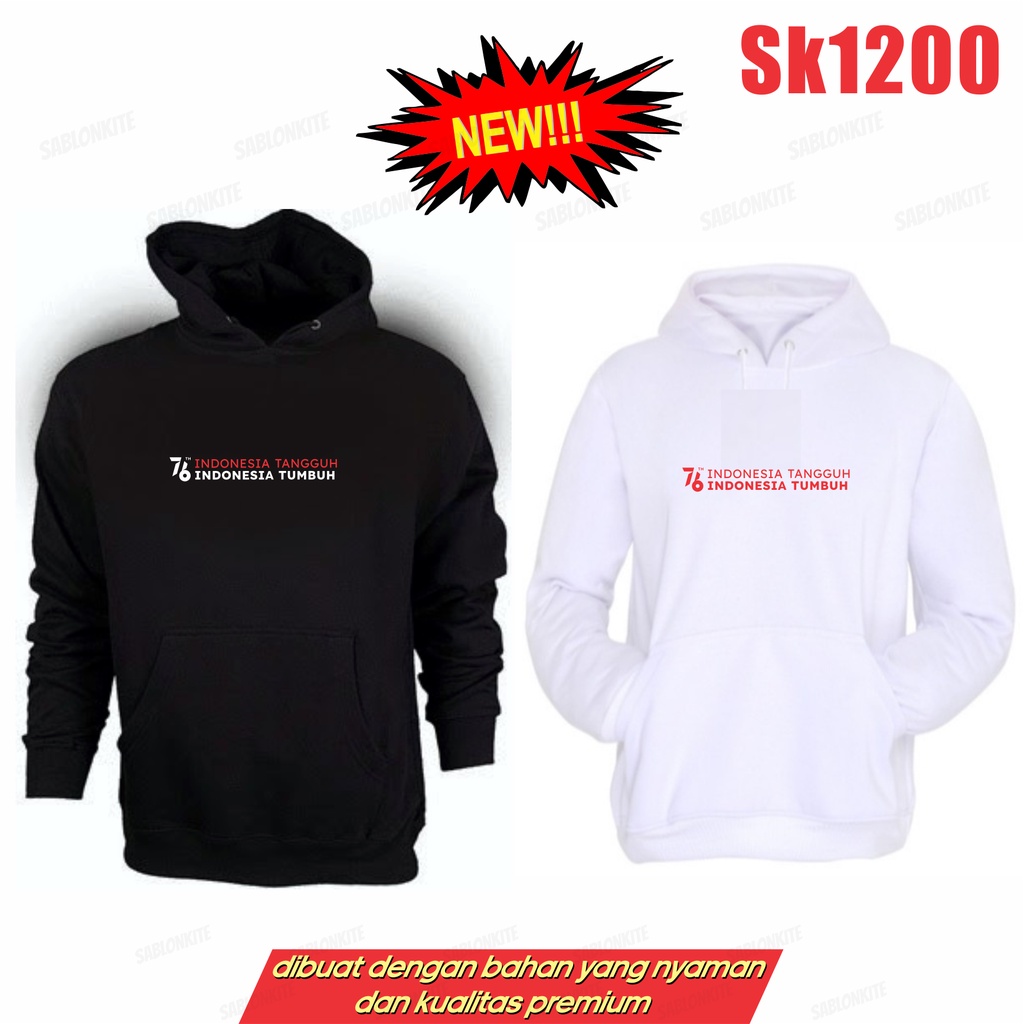 MURAH!!! HOODIE SWEATER 76th 76 TH INDONESIA TANGGUH INDONESIA TUMBUH SK1200 UNISEX