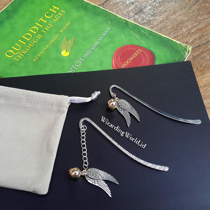 

Golden Snitch Bookmark Pembatas Buku Harry Potter - Polos