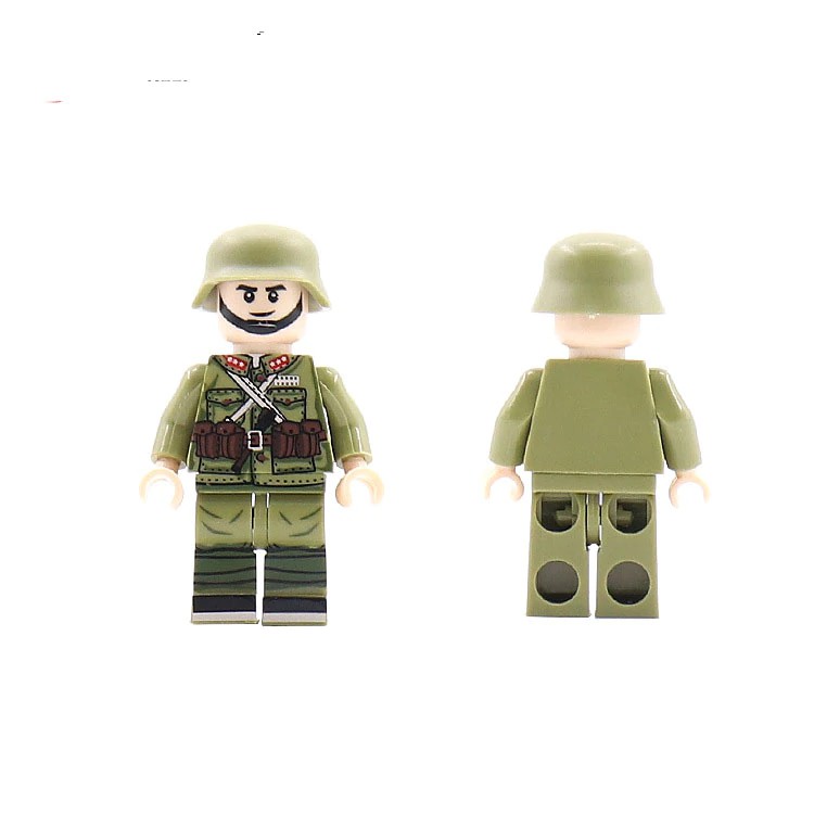 Mainan Lego Single Sale LegoINGlys Military Building Block Bricks Soldiers Weaspon  Ww2 Figures Diy