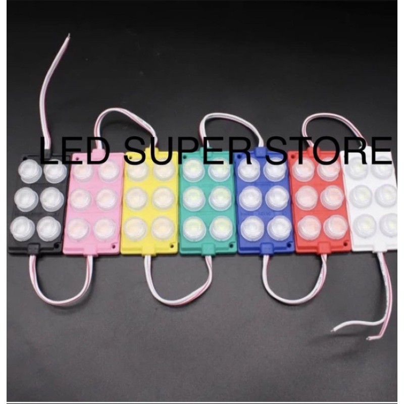 Modul 3030 6 LED SAMSUNG Tipe 7540 12V Warna biru / merah/ hijau / kuning - 100 Pcs